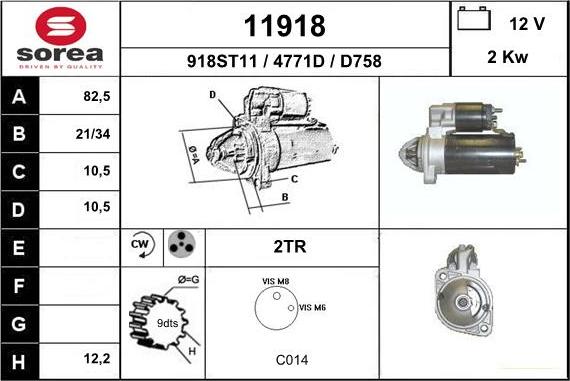 EAI 11918 - Motorino d'avviamento autozon.pro