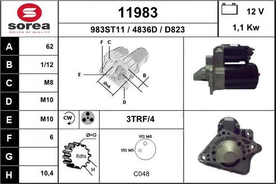 EAI 11983 - Motorino d'avviamento autozon.pro