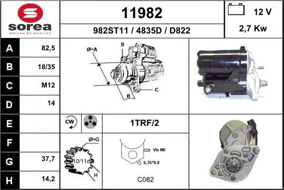 EAI 11982 - Motorino d'avviamento autozon.pro