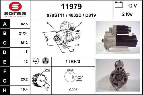 EAI 11979 - Motorino d'avviamento autozon.pro