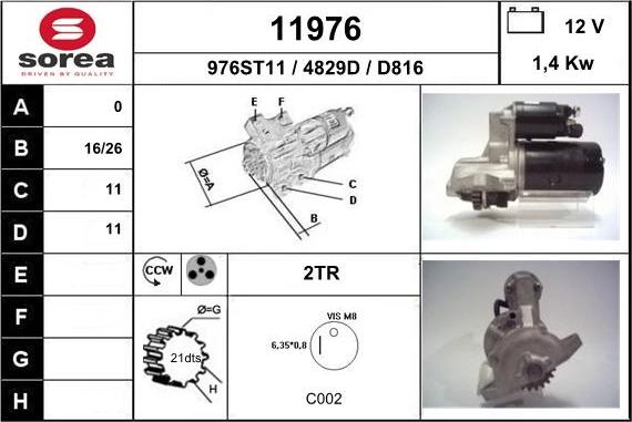 EAI 11976 - Motorino d'avviamento autozon.pro