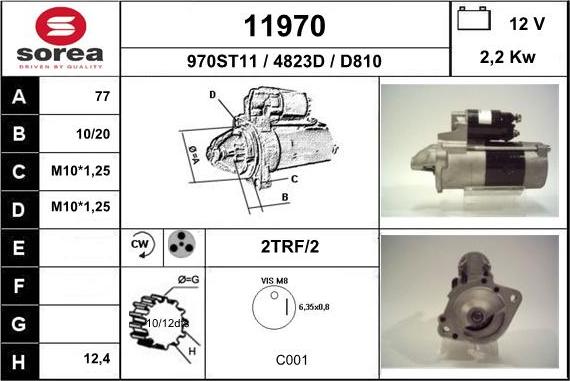 EAI 11970 - Motorino d'avviamento autozon.pro