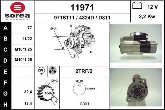 EAI 11971 - Motorino d'avviamento autozon.pro