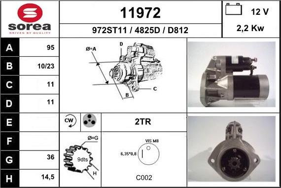 EAI 11972 - Motorino d'avviamento autozon.pro