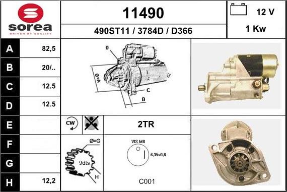 EAI 11490 - Motorino d'avviamento autozon.pro