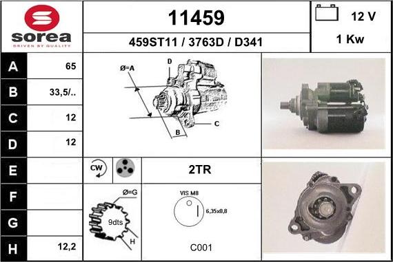 EAI 11459 - Motorino d'avviamento autozon.pro