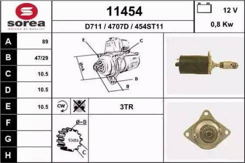 EAI 11454 - Motorino d'avviamento autozon.pro