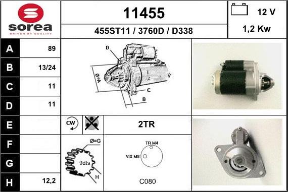 EAI 11455 - Motorino d'avviamento autozon.pro