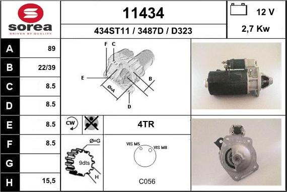 EAI 11434 - Motorino d'avviamento autozon.pro