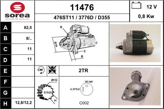 EAI 11476 - Motorino d'avviamento autozon.pro