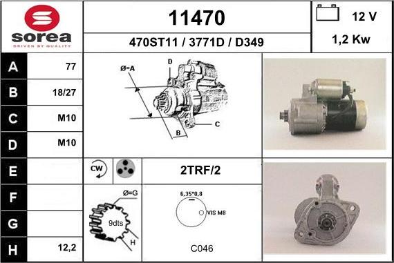 EAI 11470 - Motorino d'avviamento autozon.pro