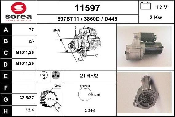 EAI 11597 - Motorino d'avviamento autozon.pro