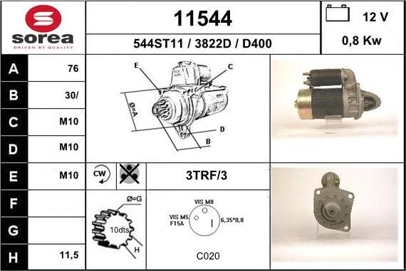 EAI 11544 - Motorino d'avviamento autozon.pro