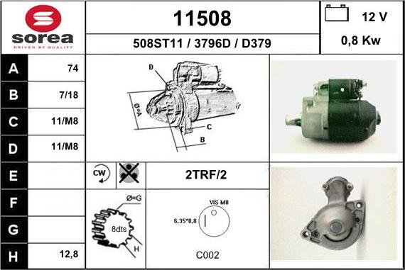 EAI 11508 - Motorino d'avviamento autozon.pro