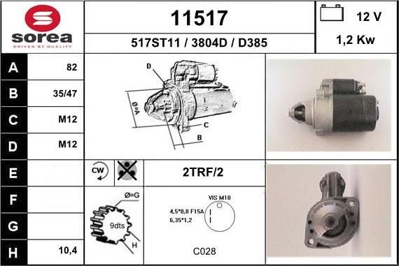 EAI 11517 - Motorino d'avviamento autozon.pro