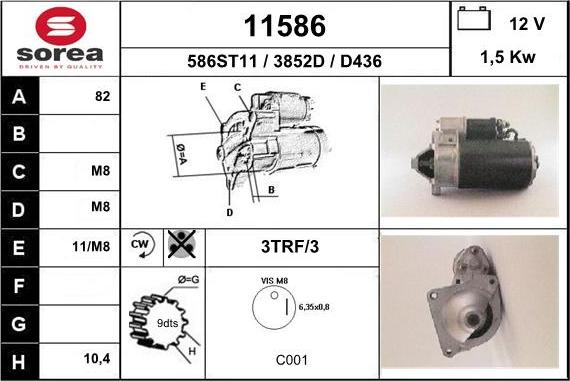 EAI 11586 - Motorino d'avviamento autozon.pro