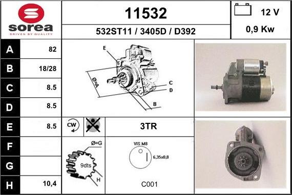 EAI 11532 - Motorino d'avviamento autozon.pro