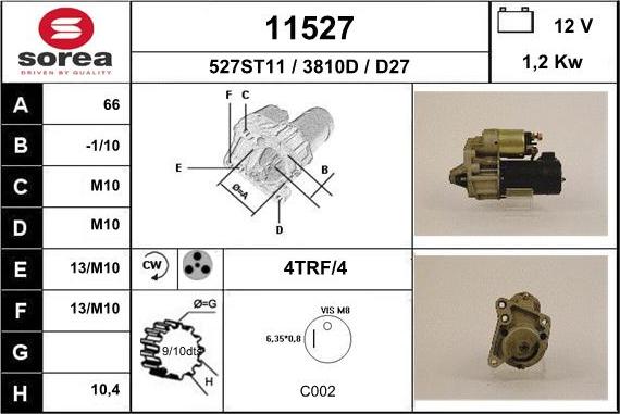 EAI 11527 - Motorino d'avviamento autozon.pro