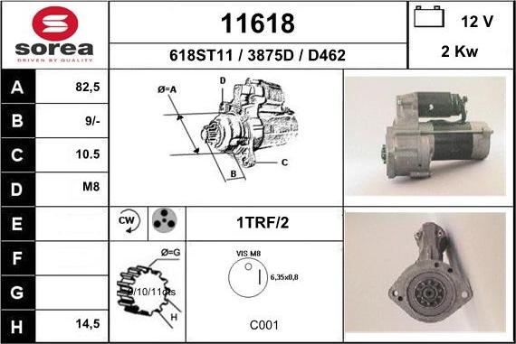 EAI 11618 - Motorino d'avviamento autozon.pro