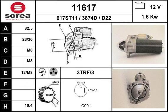 EAI 11617 - Motorino d'avviamento autozon.pro