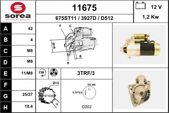 EAI 11675 - Motorino d'avviamento autozon.pro