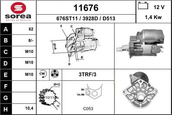 EAI 11676 - Motorino d'avviamento autozon.pro