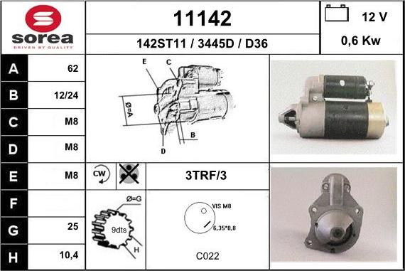 EAI 11142 - Motorino d'avviamento autozon.pro