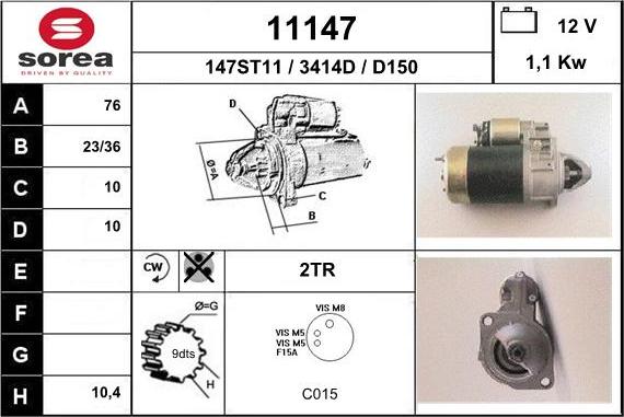 EAI 11147 - Motorino d'avviamento autozon.pro