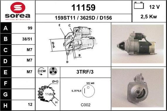 EAI 11159 - Motorino d'avviamento autozon.pro