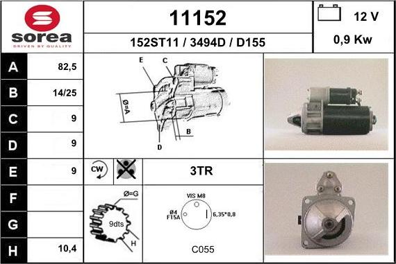 EAI 11152 - Motorino d'avviamento autozon.pro