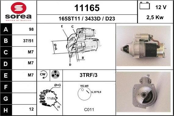 EAI 11165 - Motorino d'avviamento autozon.pro