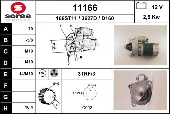 EAI 11166 - Motorino d'avviamento autozon.pro