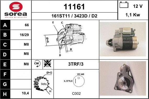 EAI 11161 - Motorino d'avviamento autozon.pro