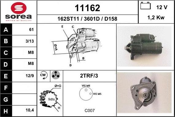 EAI 11162 - Motorino d'avviamento autozon.pro