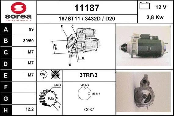 EAI 11187 - Motorino d'avviamento autozon.pro