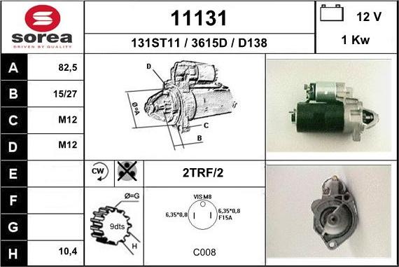 EAI 11131 - Motorino d'avviamento autozon.pro