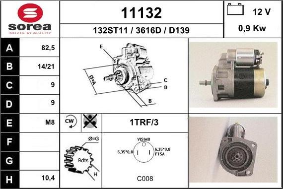 EAI 11132 - Motorino d'avviamento autozon.pro