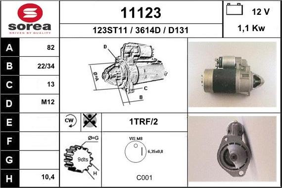 EAI 11123 - Motorino d'avviamento autozon.pro