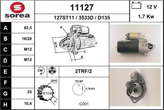 EAI 11127 - Motorino d'avviamento autozon.pro