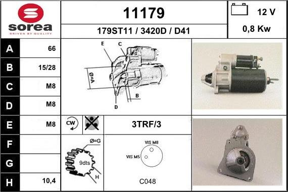 EAI 11179 - Motorino d'avviamento autozon.pro