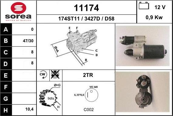 EAI 11174 - Motorino d'avviamento autozon.pro