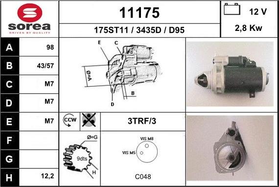 EAI 11175 - Motorino d'avviamento autozon.pro