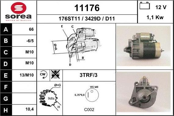 EAI 11176 - Motorino d'avviamento autozon.pro