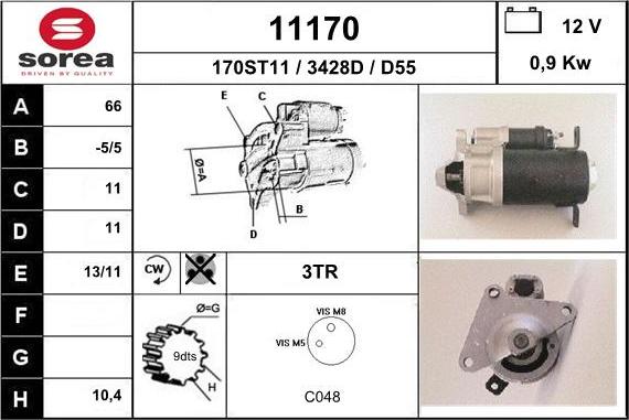 EAI 11170 - Motorino d'avviamento autozon.pro