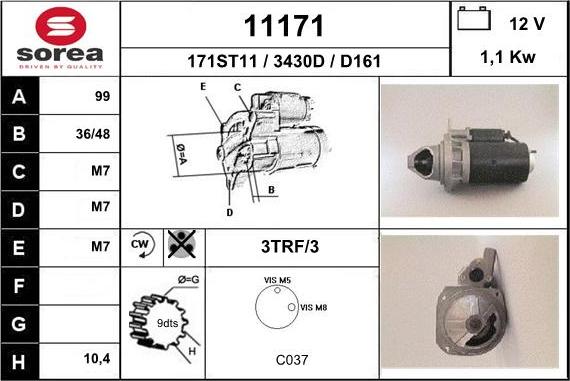 EAI 11171 - Motorino d'avviamento autozon.pro