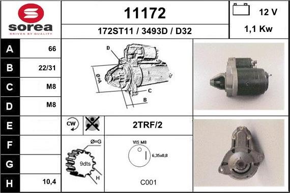 EAI 11172 - Motorino d'avviamento autozon.pro