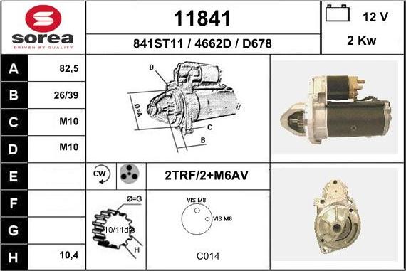 EAI 11841 - Motorino d'avviamento autozon.pro