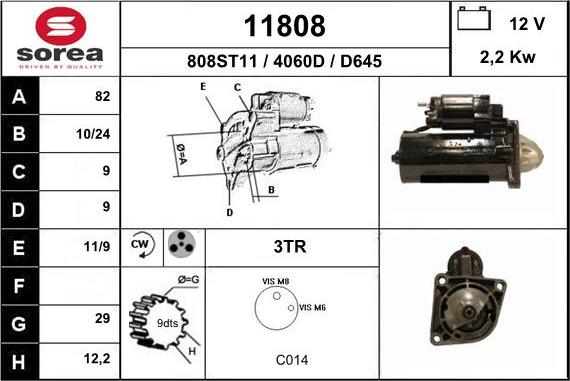 EAI 11808 - Motorino d'avviamento autozon.pro