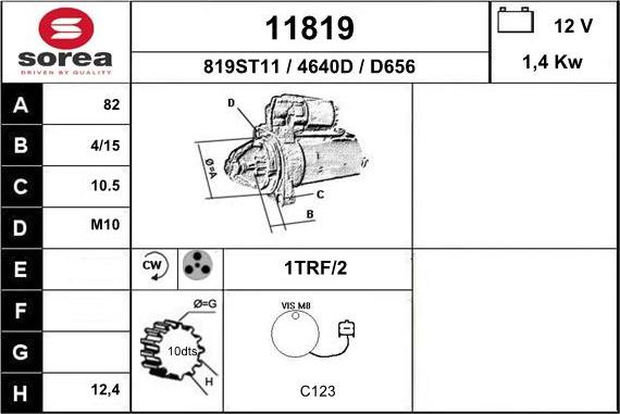 EAI 11819 - Motorino d'avviamento autozon.pro