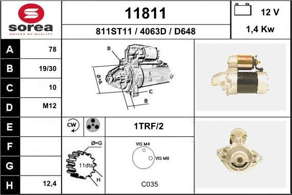 EAI 11811 - Motorino d'avviamento autozon.pro